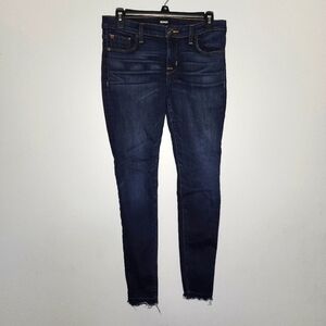 Hudson women's jeans skinny raw hem blue size 28